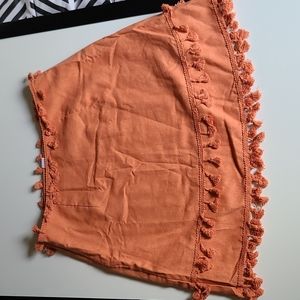 Tericotta skirt wit tassels size small